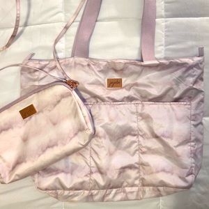 Ju-Ju-Be rose quartz tote and crossbody/wet bag